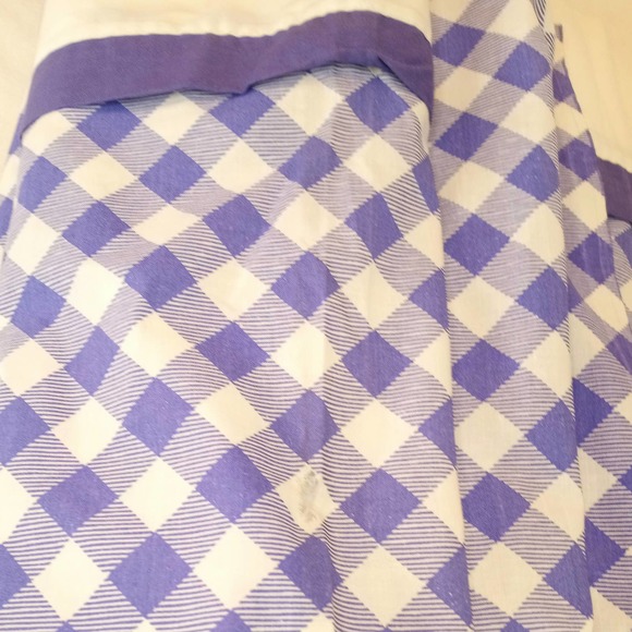 VTG Tastemakers Flat Periwinkle Gingham Twin - Picture 2 of 8